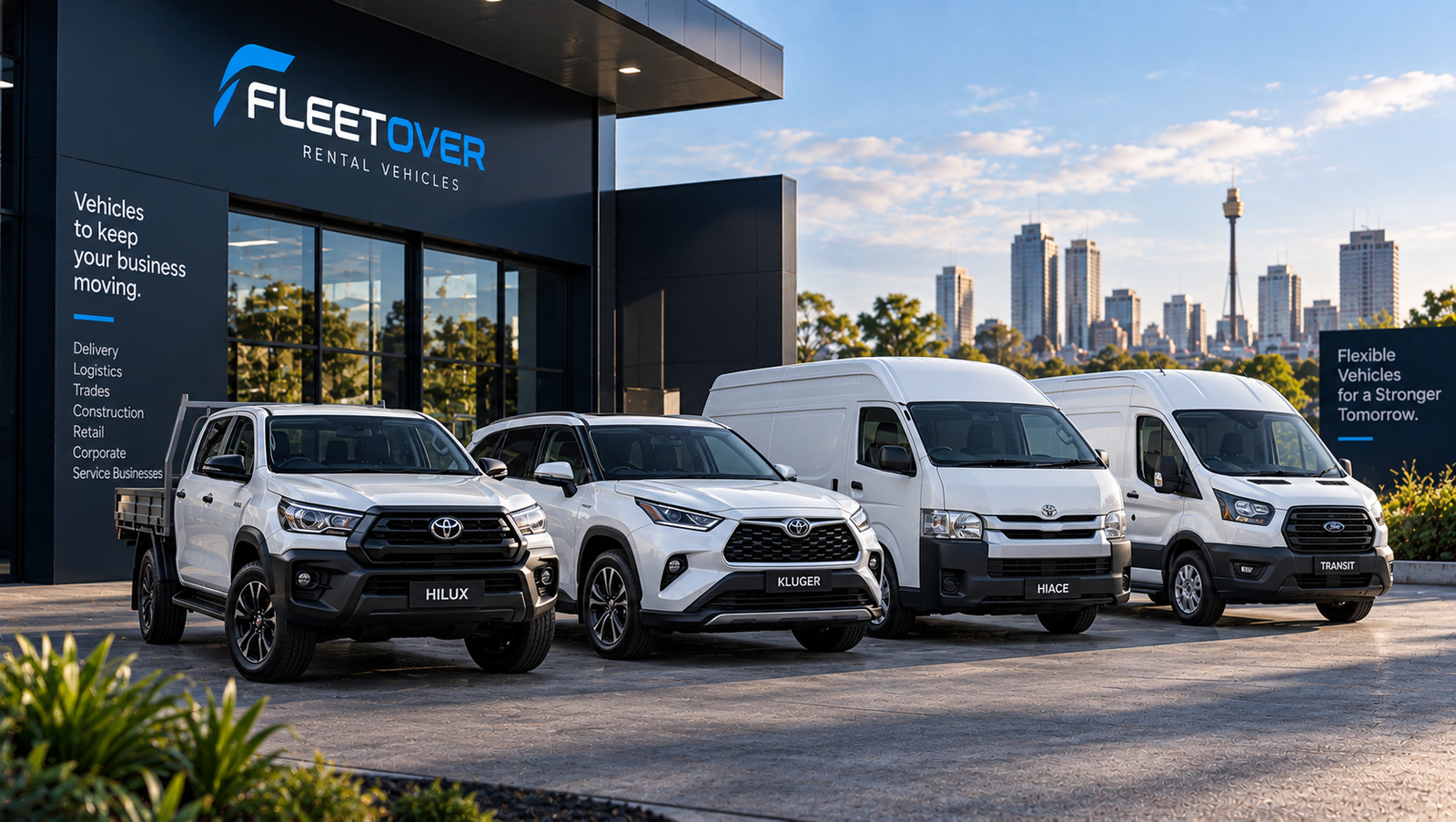 Commercial vehicles ready for business use in Australia